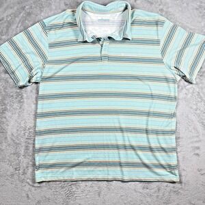 Columbia Golf Omni-Wick Polo Shirt Men's XL Striped Short Sleeves PFG